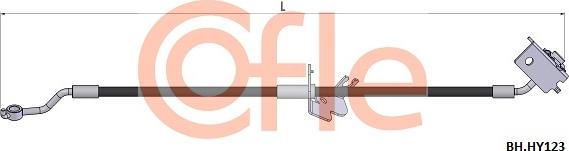 Cofle 92.BH.HY123 - Гальмівний шланг autocars.com.ua