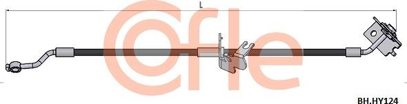 Cofle 92.BH.HY124 - Гальмівний шланг autocars.com.ua
