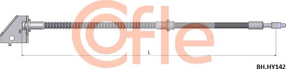 Cofle 92.BH.HY142 - Гальмівний шланг autocars.com.ua