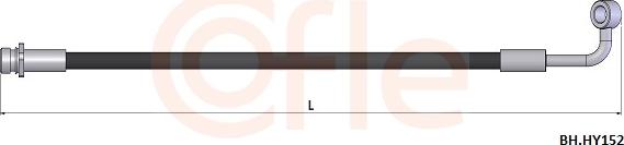 Cofle 92.BH.HY152 - Гальмівний шланг autocars.com.ua