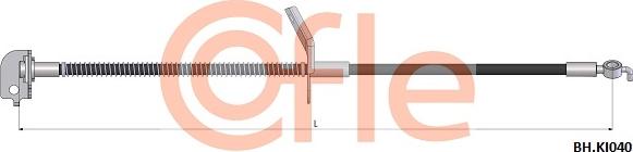 Cofle 92.BH.KI040 - Тормозной шланг avtokuzovplus.com.ua