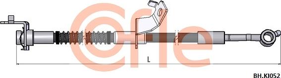 Cofle 92.BH.KI052 - Гальмівний шланг autocars.com.ua