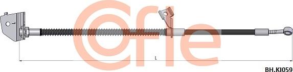 Cofle 92.BH.KI059 - Гальмівний шланг autocars.com.ua