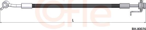 Cofle 92.BH.KI076 - Гальмівний шланг autocars.com.ua