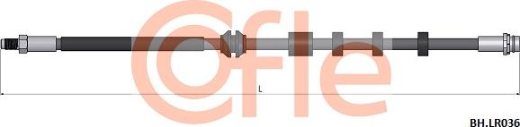 Cofle 92.BH.LR036 - Гальмівний шланг autocars.com.ua