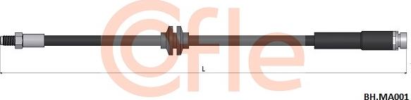 Cofle 92.BH.MA001 - Тормозной шланг autodnr.net