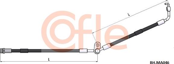 Cofle 92.BH.MA046 - Тормозной шланг autodnr.net