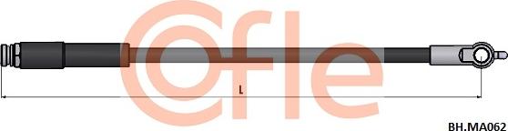 Cofle 92.BH.MA062 - Гальмівний шланг autocars.com.ua