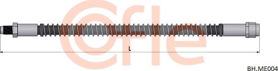 Cofle 92.BH.ME004 - Тормозной шланг autodnr.net