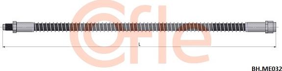 Cofle 92.BH.ME032 - Тормозной шланг avtokuzovplus.com.ua