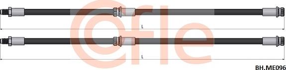 Cofle 92.BH.ME096 - Гальмівний шланг autocars.com.ua