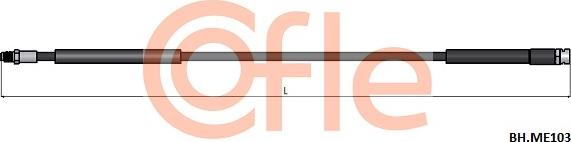 Cofle 92.BH.ME103 - Гальмівний шланг autocars.com.ua