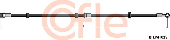 Cofle 92.BH.MT015 - Гальмівний шланг autocars.com.ua