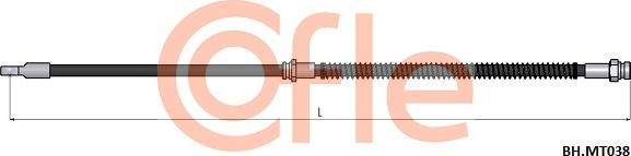 Cofle 92.BH.MT038 - Гальмівний шланг autocars.com.ua