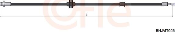 Cofle 92.BH.MT046 - Гальмівний шланг autocars.com.ua