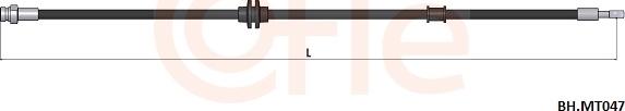 Cofle 92.BH.MT047 - Гальмівний шланг autocars.com.ua