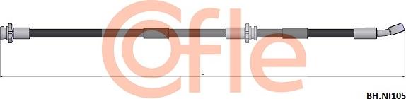 Cofle 92.BH.NI105 - Гальмівний шланг autocars.com.ua