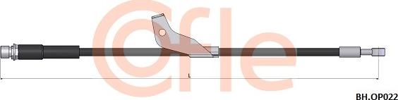 Cofle 92.BH.OP022 - Тормозной шланг avtokuzovplus.com.ua