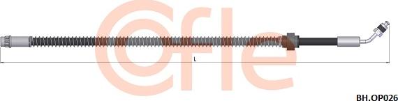 Cofle 92.BH.OP026 - Гальмівний шланг autocars.com.ua