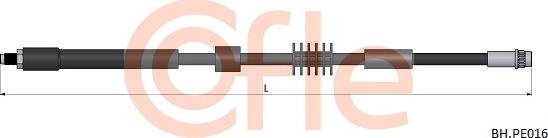 Cofle 92.BH.PE016 - Тормозной шланг avtokuzovplus.com.ua