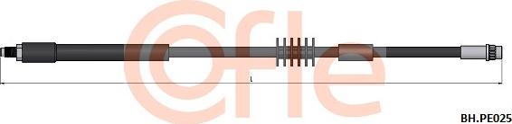 Cofle 92.BH.PE025 - Тормозной шланг avtokuzovplus.com.ua