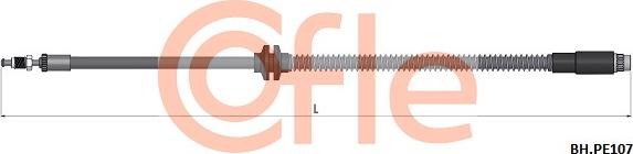Cofle 92.BH.PE107 - Тормозной шланг avtokuzovplus.com.ua