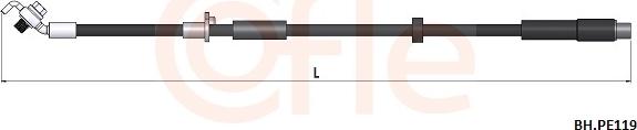 Cofle 92.BH.PE119 - Гальмівний шланг autocars.com.ua