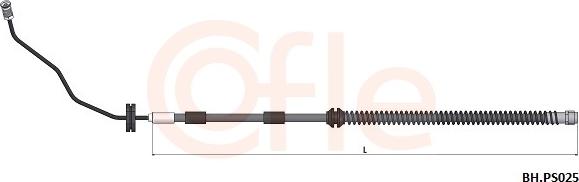 Cofle 92.BH.PS025 - Гальмівний шланг autocars.com.ua