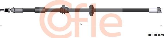 Cofle 92.BH.RE029 - Тормозной шланг autodnr.net