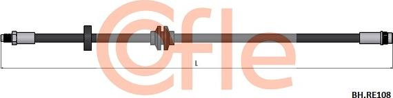 Cofle 92.BH.RE108 - Гальмівний шланг autocars.com.ua