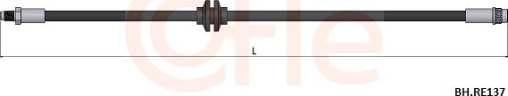 Cofle 92.BH.RE137 - Гальмівний шланг autocars.com.ua