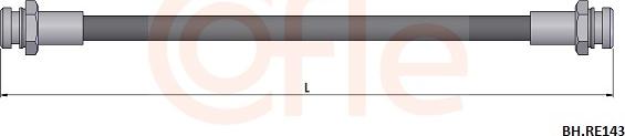 Cofle 92.BH.RE143 - Гальмівний шланг autocars.com.ua