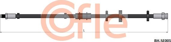 Cofle 92.BH.SE001 - Тормозной шланг autodnr.net