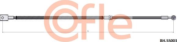 Cofle 92.BH.SS003 - Тормозной шланг avtokuzovplus.com.ua