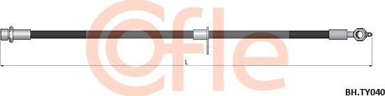 Cofle 92.BH.TY040 - Тормозной шланг autodnr.net