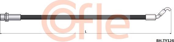 Cofle 92.BH.TY124 - Гальмівний шланг autocars.com.ua