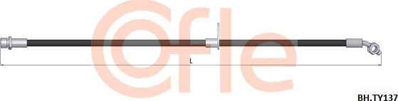 Cofle 92.BH.TY137 - Гальмівний шланг autocars.com.ua