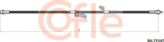 Cofle 92.BH.TY147 - Тормозной шланг avtokuzovplus.com.ua