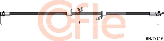 Cofle 92.BH.TY149 - Тормозной шланг avtokuzovplus.com.ua