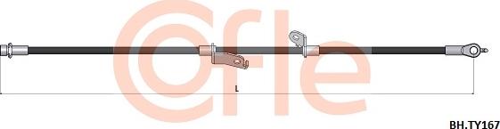 Cofle 92.BH.TY167 - Гальмівний шланг autocars.com.ua