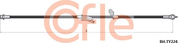 Cofle 92.BH.TY224 - Тормозной шланг avtokuzovplus.com.ua