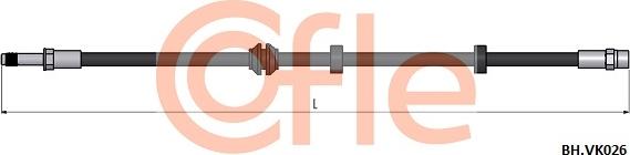 Cofle 92.BH.VK026 - Тормозной шланг avtokuzovplus.com.ua