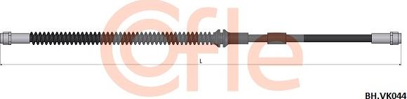 Cofle 92.BH.VK044 - Тормозной шланг autodnr.net