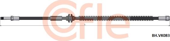 Cofle 92.BH.VK083 - Гальмівний шланг autocars.com.ua