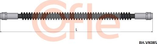 Cofle 92.BH.VK084 - Гальмівний шланг autocars.com.ua