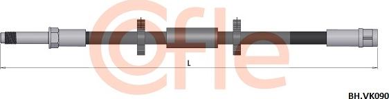 Cofle 92.BH.VK090 - Гальмівний шланг autocars.com.ua