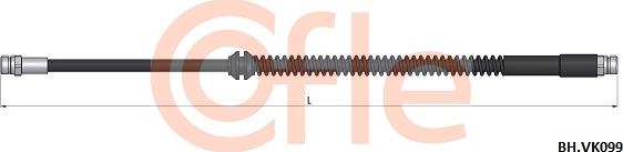 Cofle 92.BH.VK099 - Гальмівний шланг autocars.com.ua