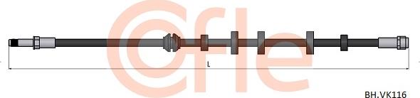 Cofle 92.BH.VK116 - Тормозной шланг avtokuzovplus.com.ua