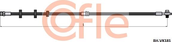 Cofle 92.BH.VK181 - Гальмівний шланг autocars.com.ua