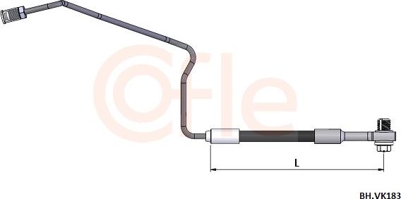 Cofle 92.BH.VK183 - Гальмівний шланг autocars.com.ua